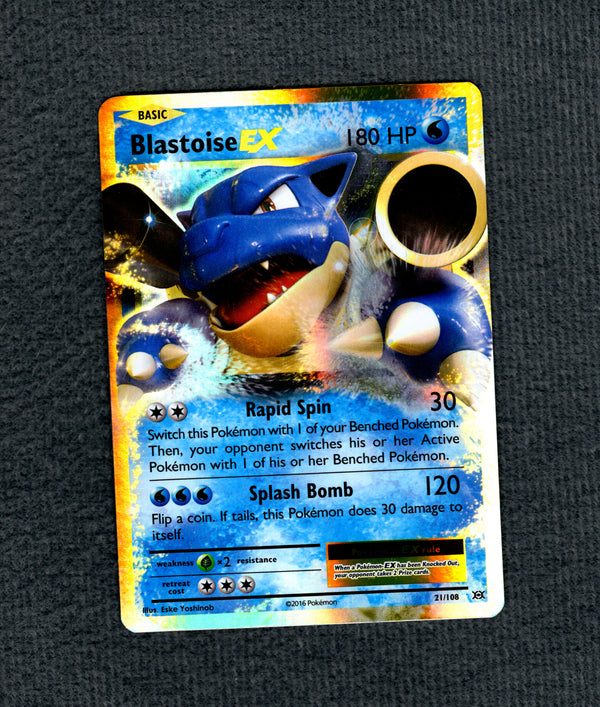 021 Blastoise-EX Evolutions Rare Holo EX HP