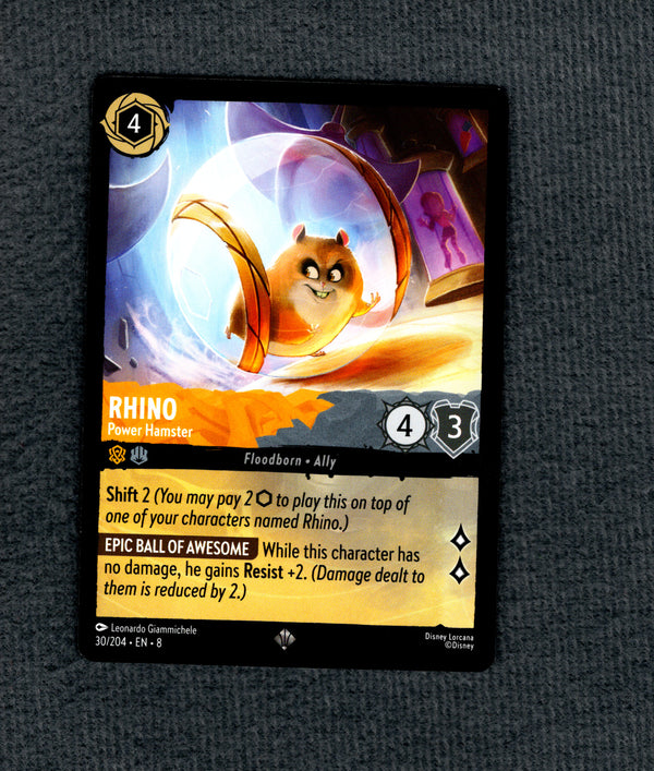 030 Rhino - Power Hamster Reign of Jafar Super Rare NM