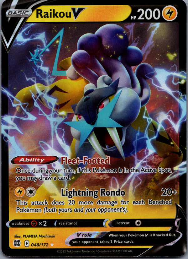 048 Raikou V Brilliant Stars Holo Rare V NM