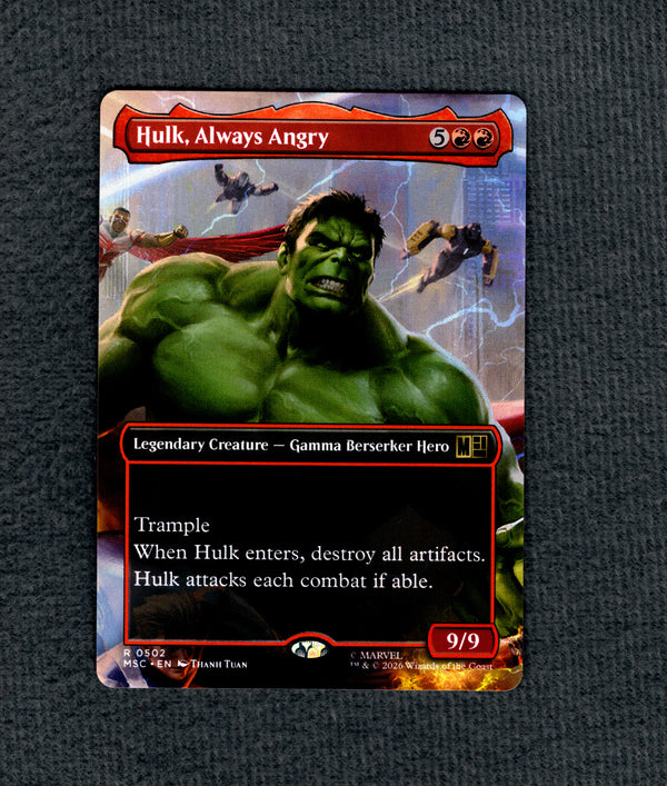 502 Hulk, Always Angry Marvel Super Heroes Commander Rare Normal NM