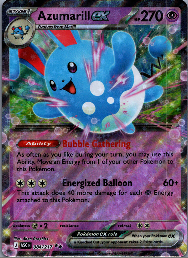 084 Azumarill ex Ascended Heroes Double Rare NM