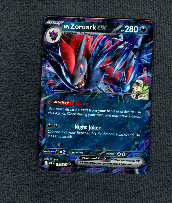 137 N's Zoroark ex Ascended Heroes Double Rare NM