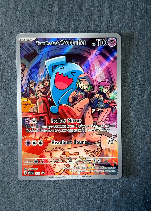 203 Team Rocket's Wobbuffet SV Black Star Promos Promo NM