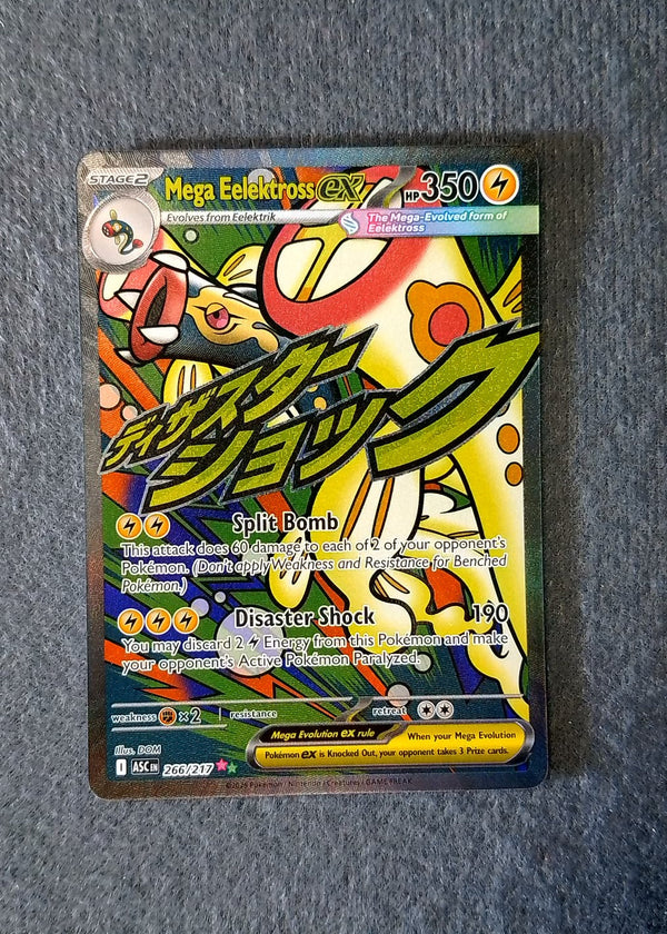 266 Mega Eelektross ex Ascended Heroes Mega Attack Rare NM