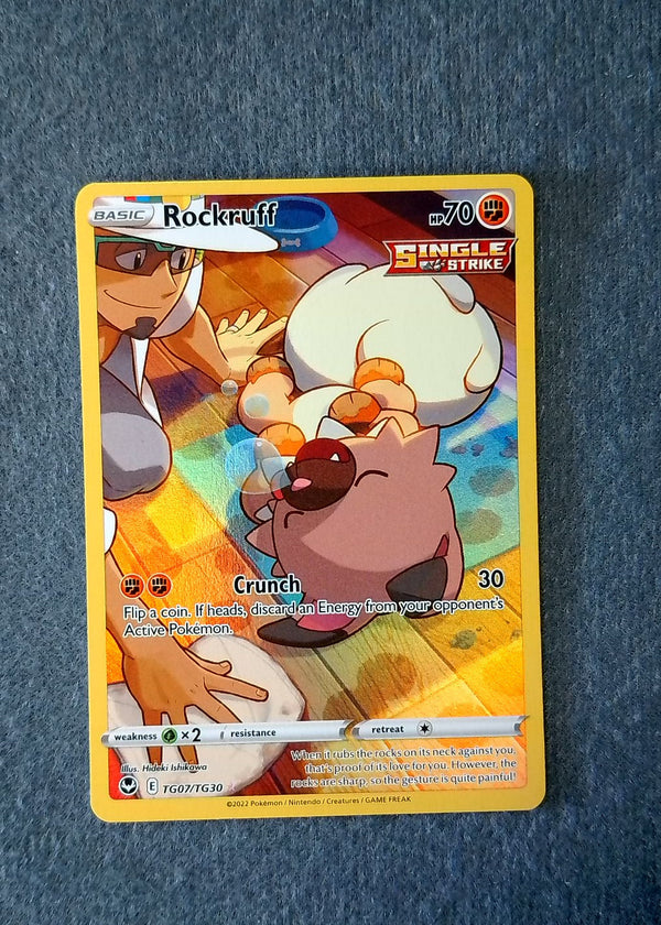 TG07 Rockruff Silver Tempest Rare Holo NM