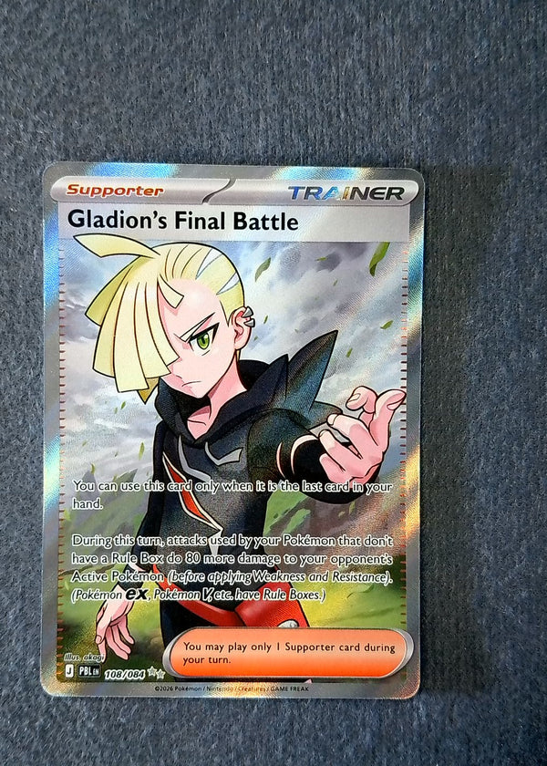 108 Gladion's Final Battle Pitch Black Ultra Rare NM
