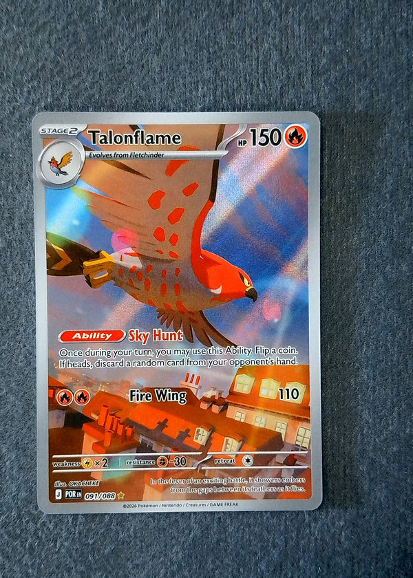 091 Talonflame Perfect Order Illustration Rare NM