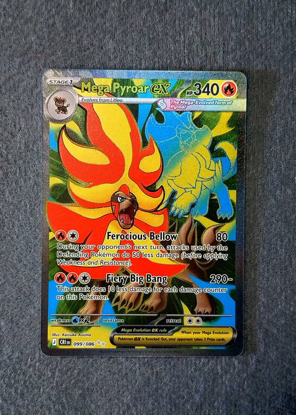 099 Mega Pyroar ex Chaos Rising Ultra Rare NM