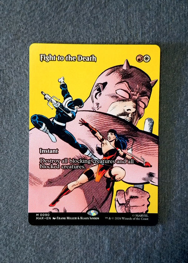 090 Fight to the Death Marvel Universe Mythic Normal NM