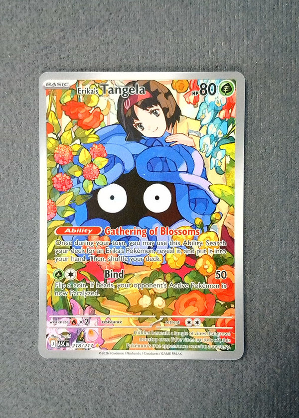 218 Erika's Tangela Ascended Heroes Illustration Rare NM