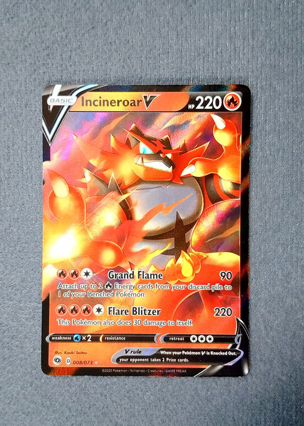 008 Incineroar V Champion's Path Holo Rare V NM
