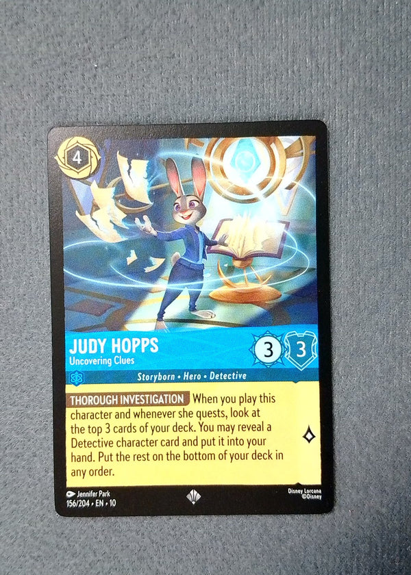 156 Judy Hopps - Uncovering Clues Whispers in the Well Super Rare NM