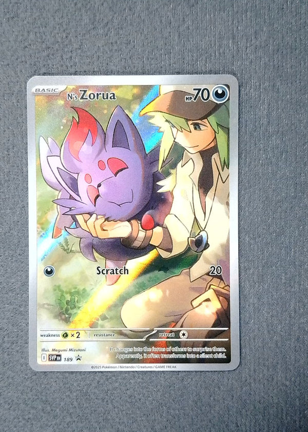 189 N's Zorua SV Black Star Promos Promo NM