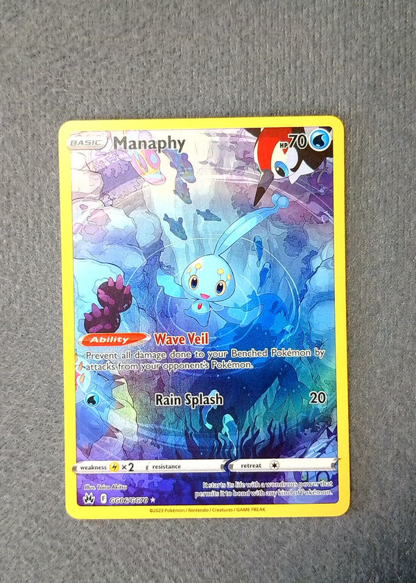 GG06 Manaphy Crown Zenith Rare Holo NM