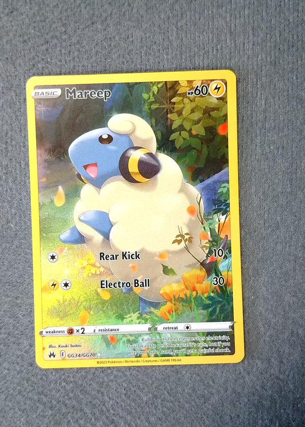 GG34 Mareep Crown Zenith Rare Holo NM