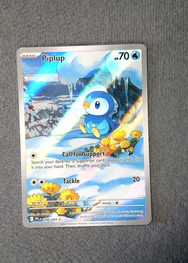 098 Piplup Phantasmal Flames Illustration Rare NM