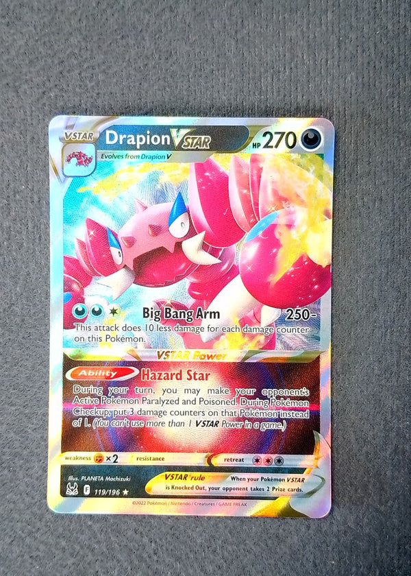 119 Drapion VSTAR Lost Origin Holo Rare VSTAR NM