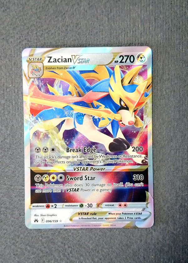 096 Zacian VSTAR Crown Zenith Holo Rare VSTAR NM