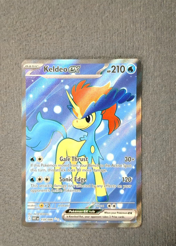 159 Keldeo ex White Flare Ultra Rare NM