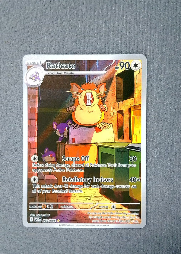 099 Raticate Perfect Order Illustration Rare NM