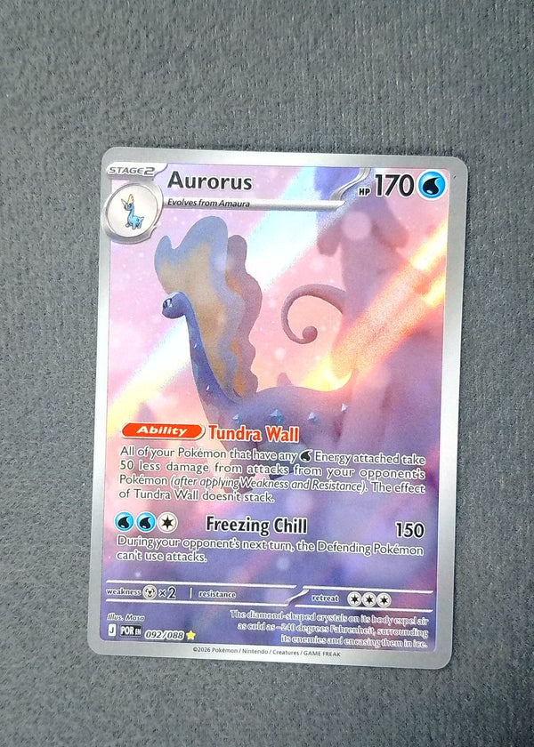 092 Aurorus Perfect Order Illustration Rare NM