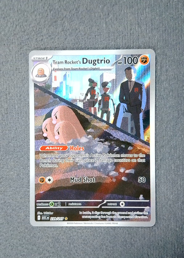 239 Team Rocket's Dugtrio Ascended Heroes Illustration Rare NM