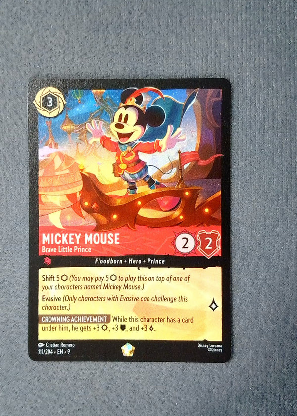 111 Mickey Mouse - Brave Little Prince Fabled Legendary NM