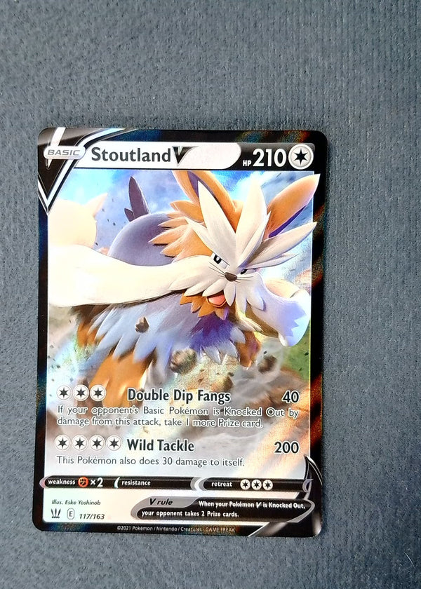 117 Stoutland V Battle Styles Holo Rare V NM
