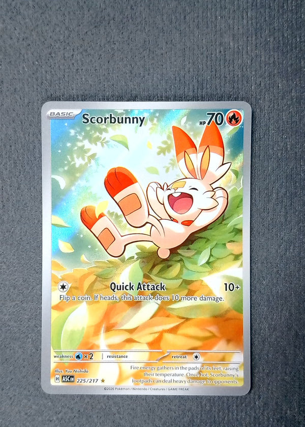 225 Scorbunny Ascended Heroes Illustration Rare NM