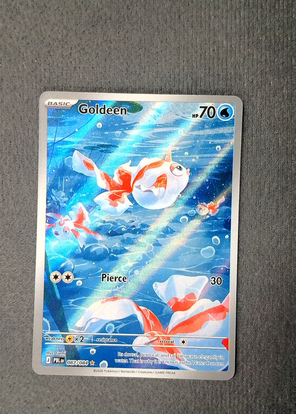 087 Goldeen Pitch Black Illustration Rare NM