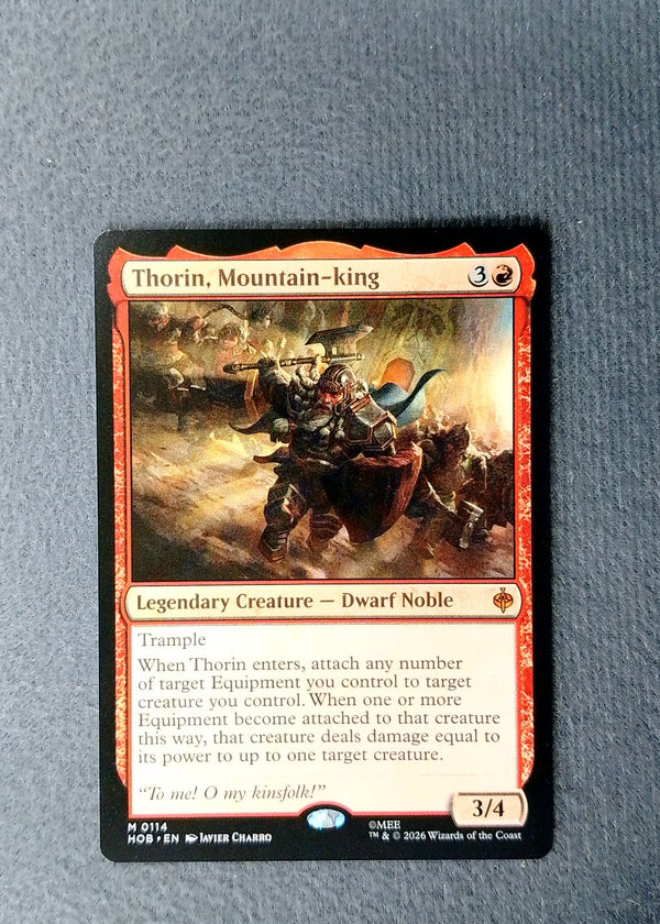 114 Thorin, Mountain-king The Hobbit Mythic Normal NM