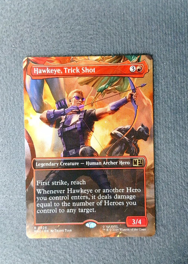 506 Hawkeye, Trick Shot Marvel Super Heroes Commander Rare Normal NM