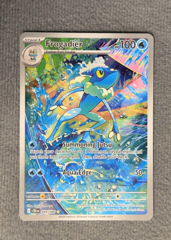 089 Frogadier Chaos Rising Illustration Rare NM