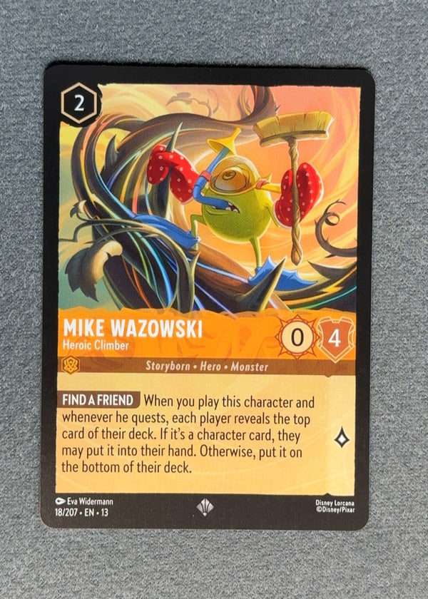018 Mike Wazowski - Heroic Climber Attack of the Vine! Super Rare NM