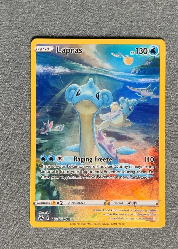 GG05 Lapras Crown Zenith Rare Holo NM