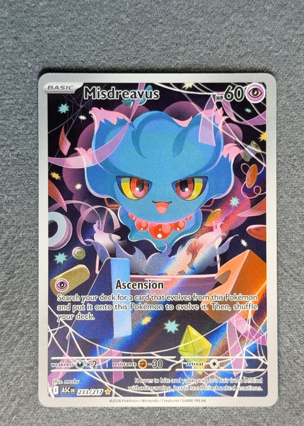 233 Misdreavus Ascended Heroes Illustration Rare NM