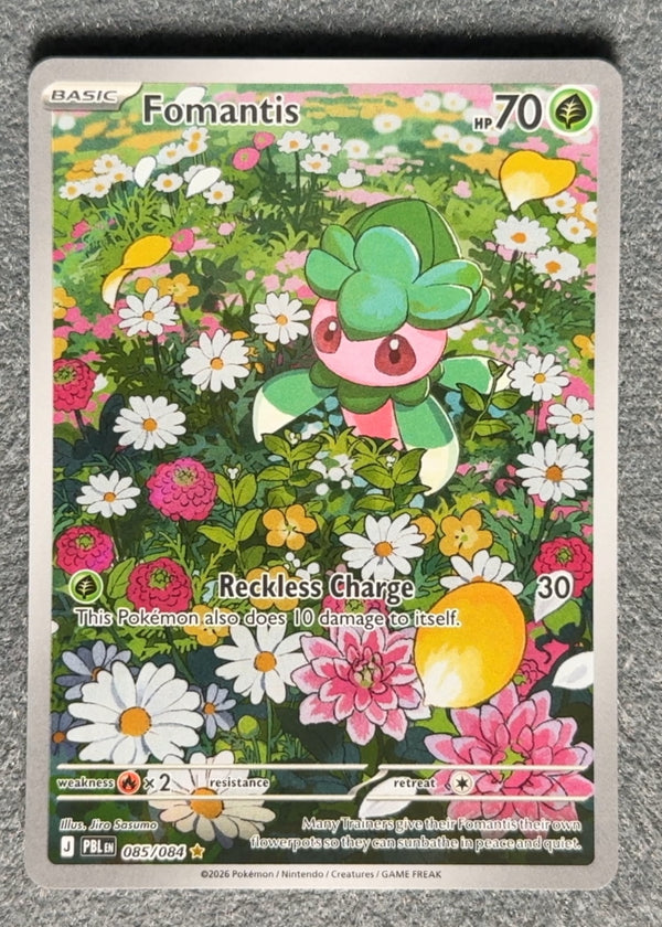 085 Fomantis Pitch Black Illustration Rare NM