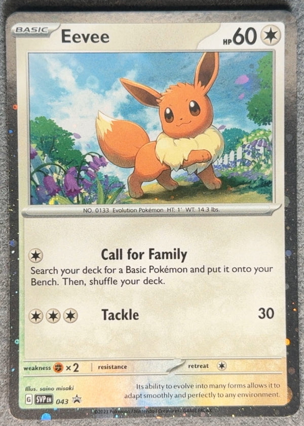 043 Eevee SV Black Star Promos Promo NM