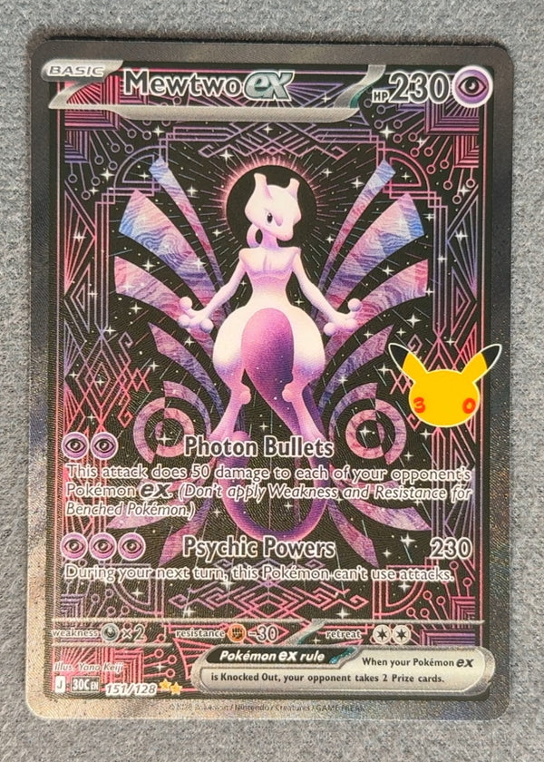 151 Mewtwo ex 30th Celebration Special Illustration Rare NM