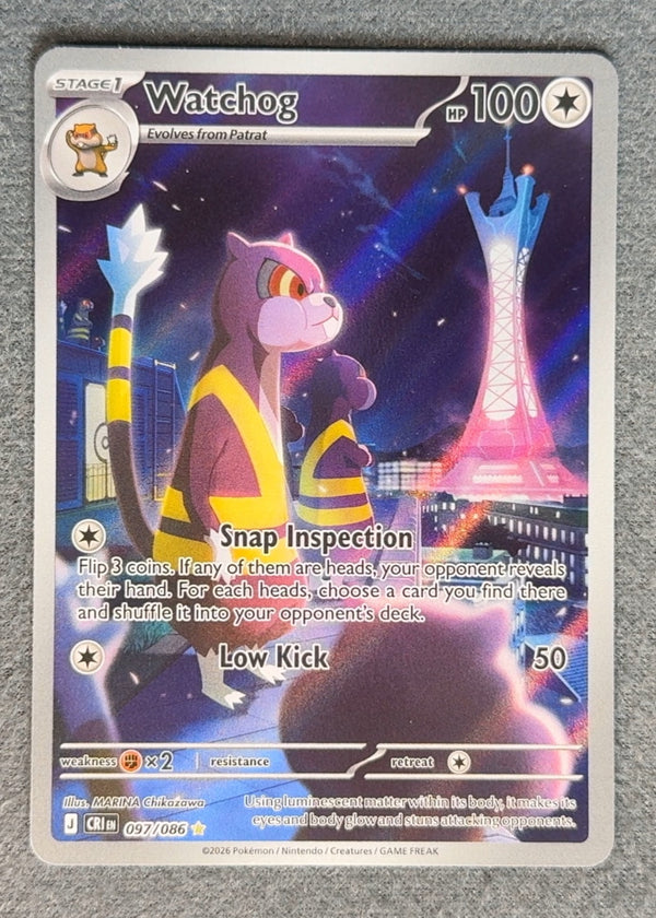 097 Watchog Chaos Rising Illustration Rare NM