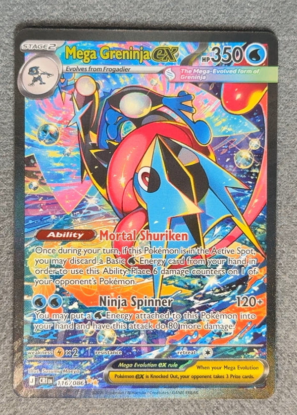 116 Mega Greninja ex Chaos Rising Special Illustration Rare NM