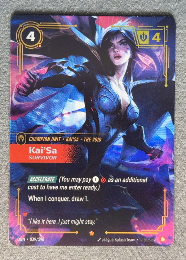 039 Kai'Sa - Survivor Origins Epic NM