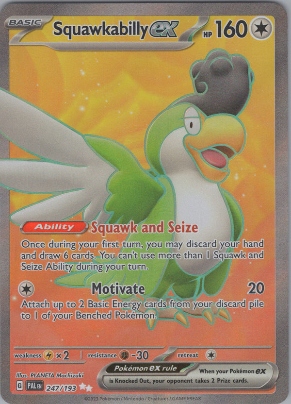 247 Squawkabilly ex Paldea Evolved Ultra Rare Near Mint