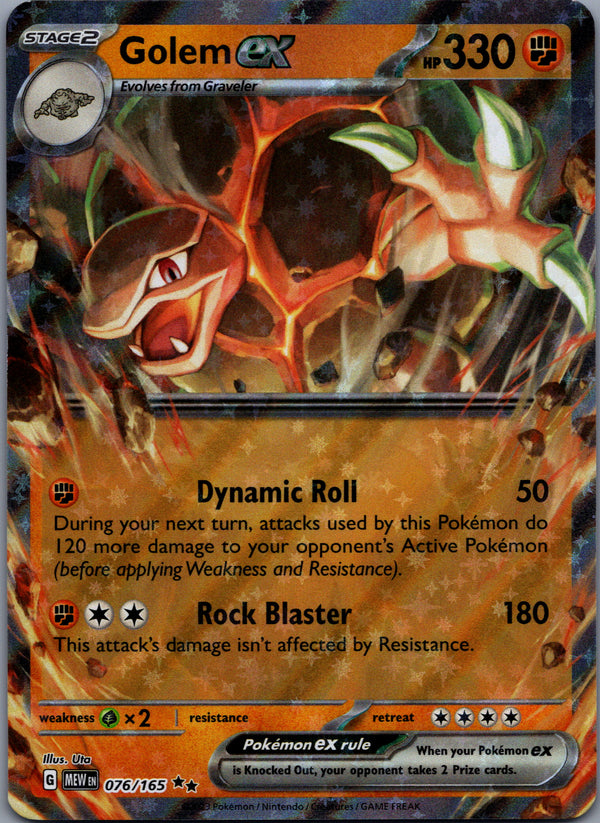 076 Golem ex Scarlet & Violet 151 Double Rare NM