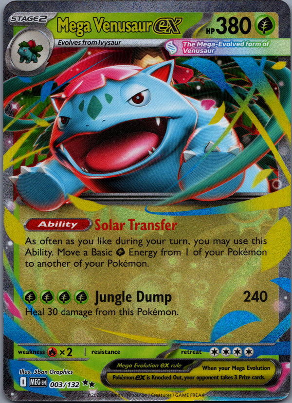 003 Mega Venusaur ex Mega Evolution Double Rare NM