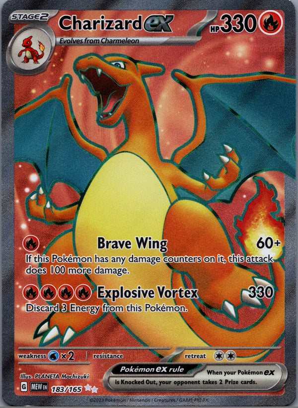 183 Charizard ex Scarlet & Violet 151 Ultra Rare Near Mint
