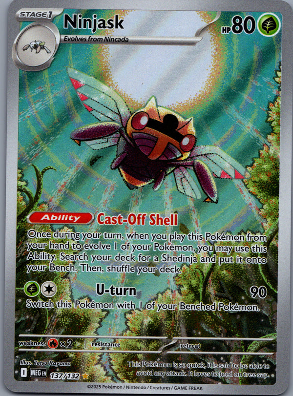137 Ninjask Mega Evolution Illustration Rare Near Mint