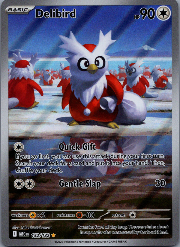 152 Delibird Mega Evolution Illustration Rare Near Mint