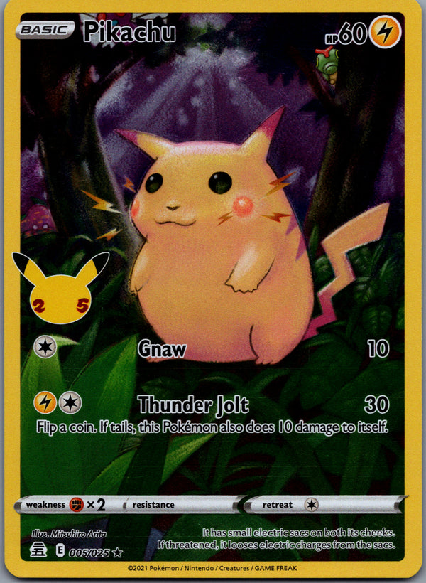 005 Pikachu Celebrations Rare Holo Near Mint