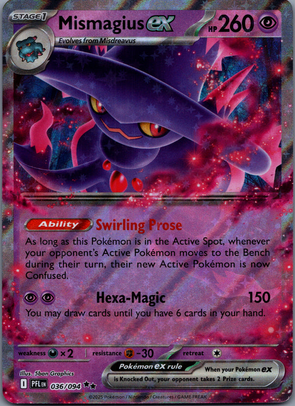 036 Mismagius ex Phantasmal Flames Double Rare Near Mint